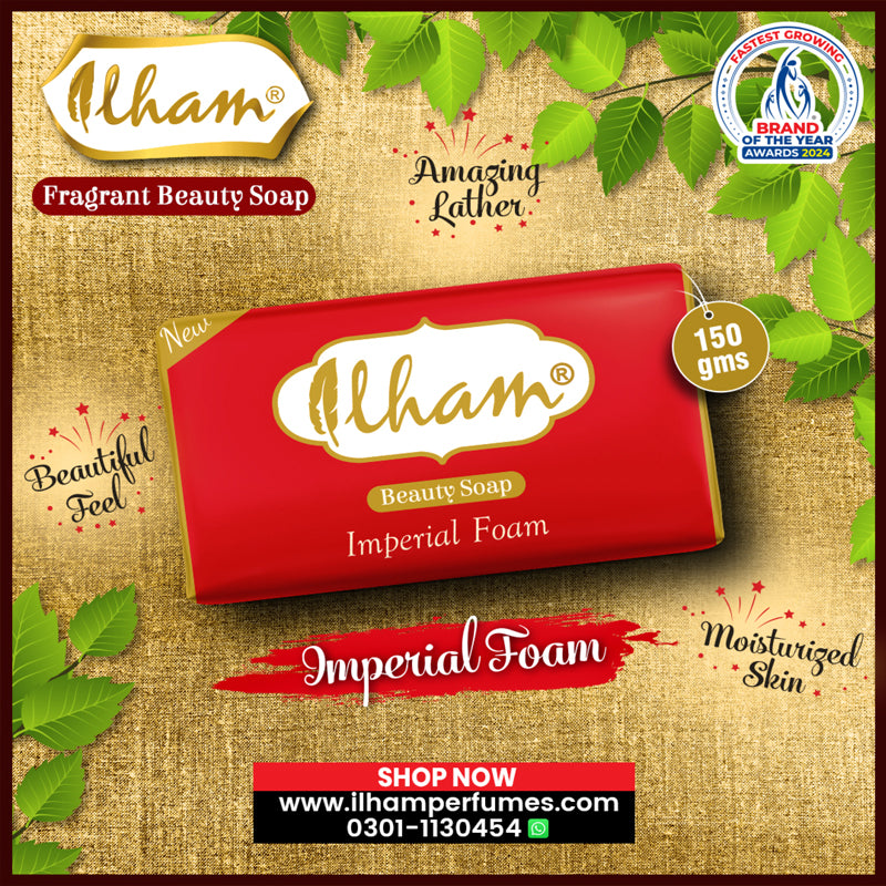 IMPERIAL FOAM FRAGRANT BEAUTY SOAP - 150 GRAMS